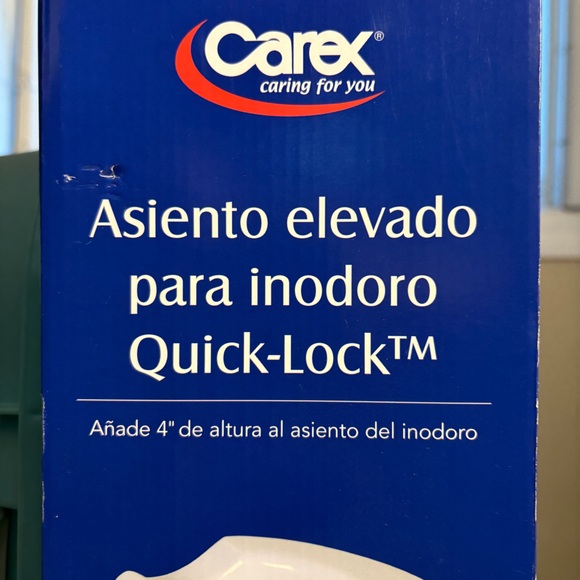 Carey raised toilet seat. Original box. Never used. No tools needed. - Picture 2 of 3